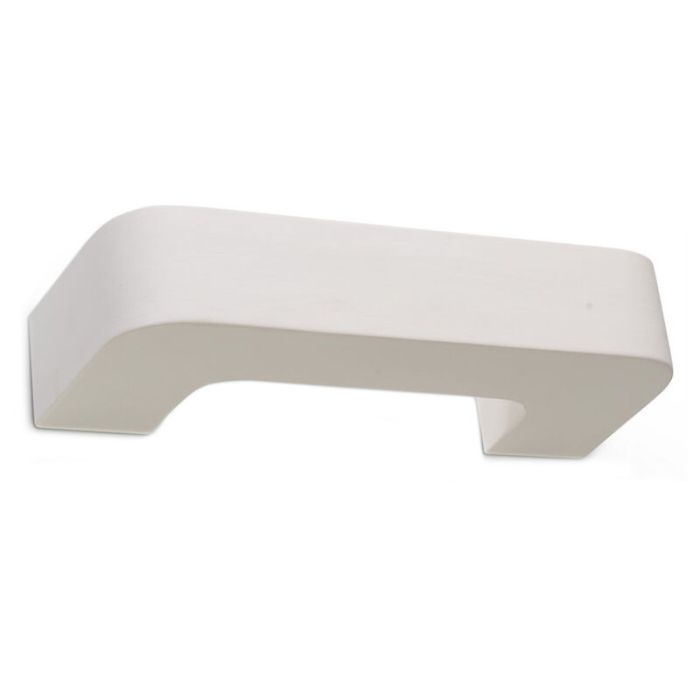 Moderne up down wandlamp Loekie, wit, keramiek