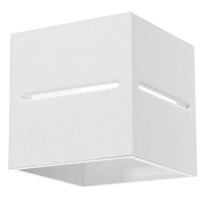 Witte up down wandlamp Jacky, aluminium