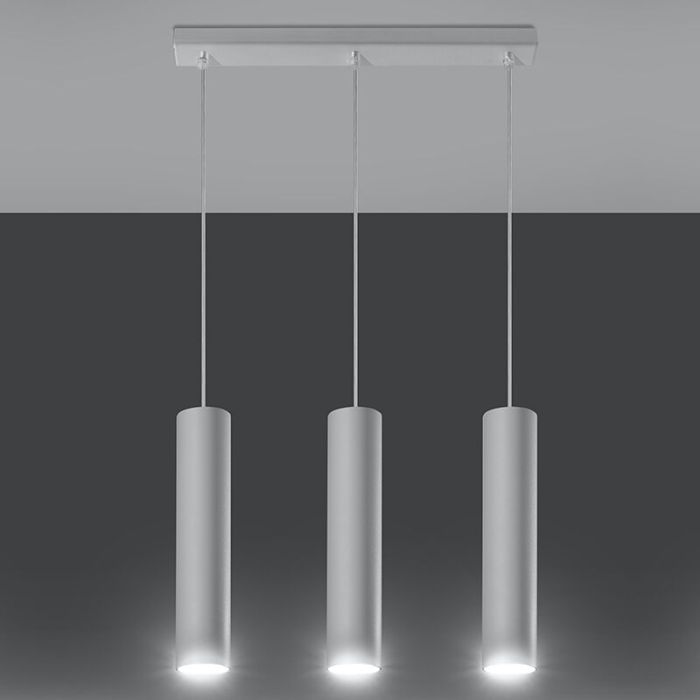 Witte hanglamp Harley, aluminium, 3L
