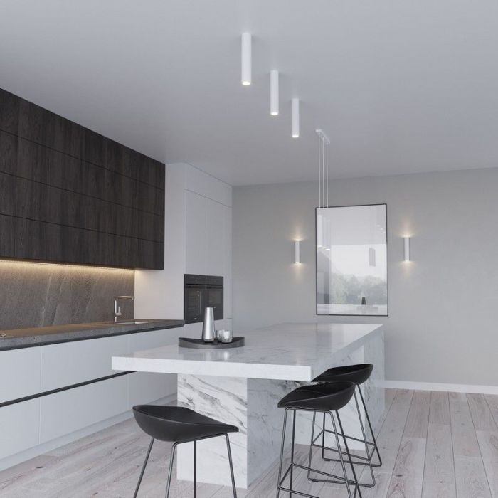 Witte hanglamp Harley, aluminium, 3L