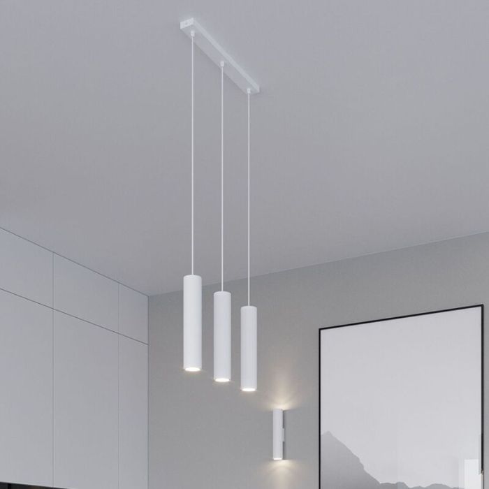Witte hanglamp Harley, aluminium, 3L