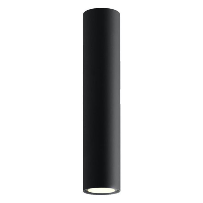 Zwarte opbouwspot Harley, aluminium, 30 cm