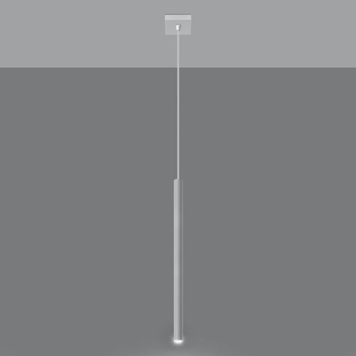 Moderne hanglamp Hillary, wit, aluminium