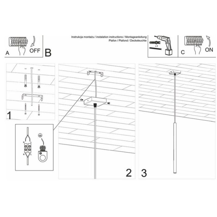 Moderne hanglamp Hillary, wit, aluminium