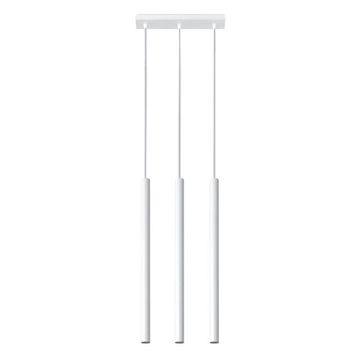 Moderne hanglamp Hillary, wit, aluminium, 3L
