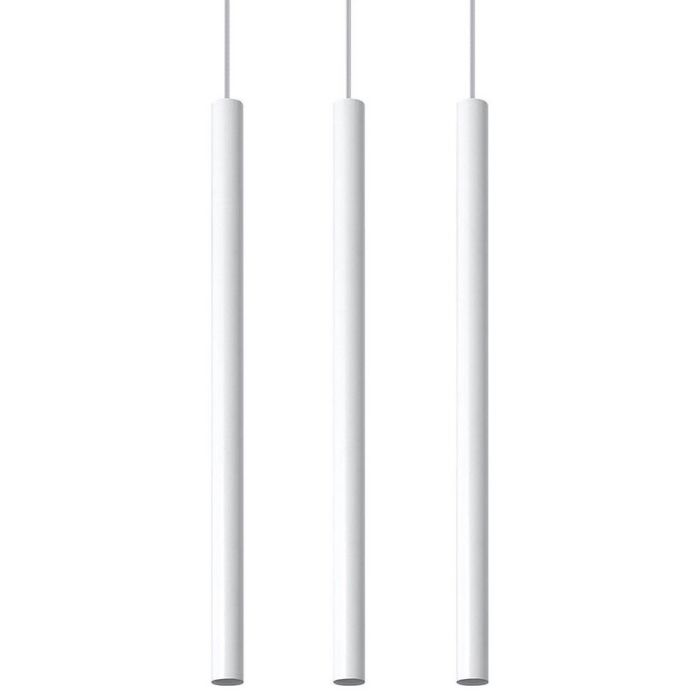 Moderne hanglamp Hillary, wit, aluminium, 3L