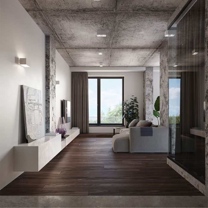 Witte up down wandlamp Andro, aluminium