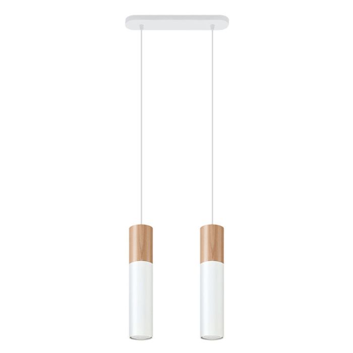 Witte hanglamp Francesca, aluminium, 2L