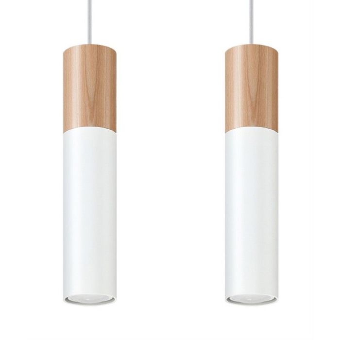 Witte hanglamp Francesca, aluminium, 2L
