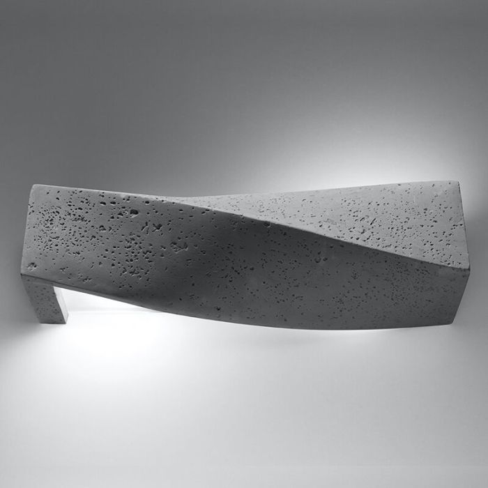 Design wandlamp Annick, grijs, beton