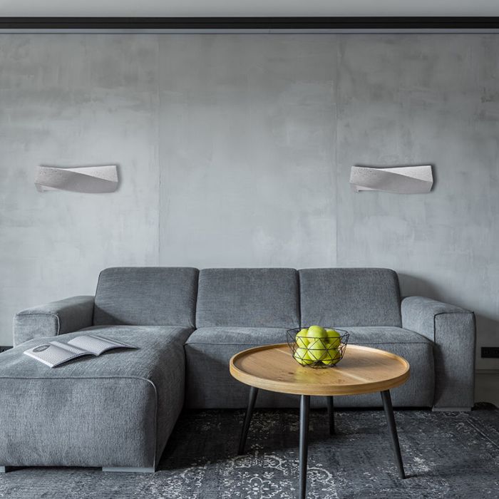 Design wandlamp Annick, grijs, beton