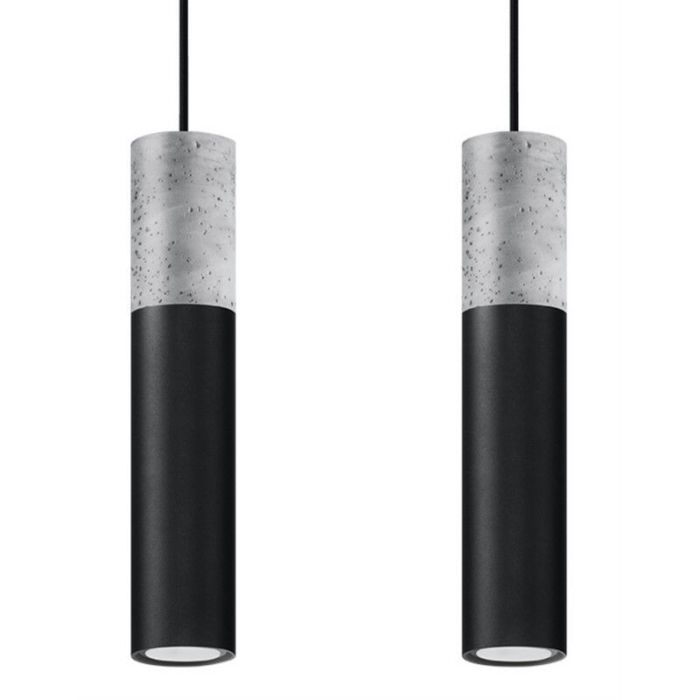 Betonnen hanglamp Fardou, grijs