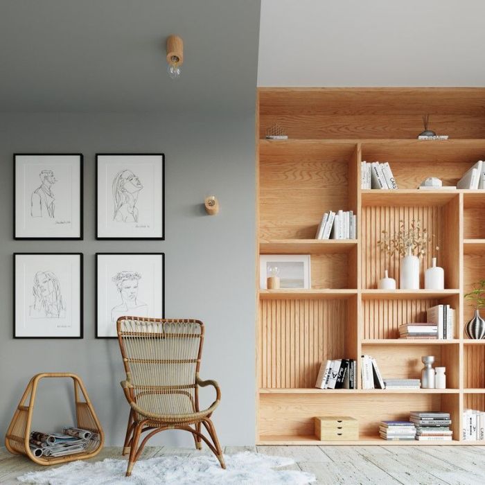 Landelijke opbouwspot Anela, bruin, hout