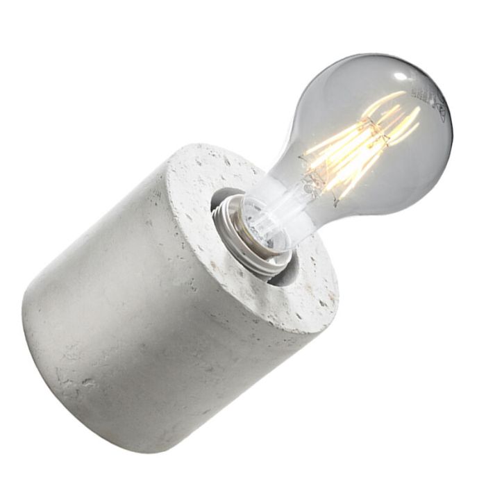 Betonnen wandlamp Anela, grijs