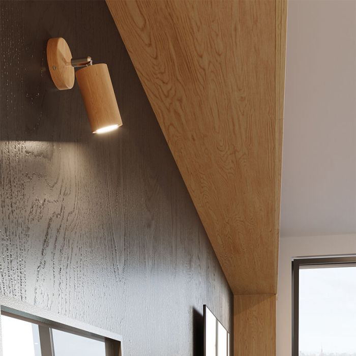 Houten wandspot Fredrik