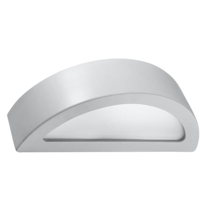 Moderne up down wandlamp Fadila, grijs, keramiek