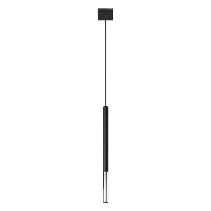 Moderne hanglamp Ilonca, chroom, aluminium