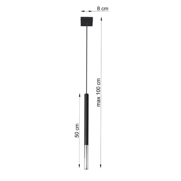 Moderne hanglamp Ilonca, chroom, aluminium