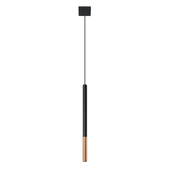 Moderne hanglamp Ilonca, koper, aluminium