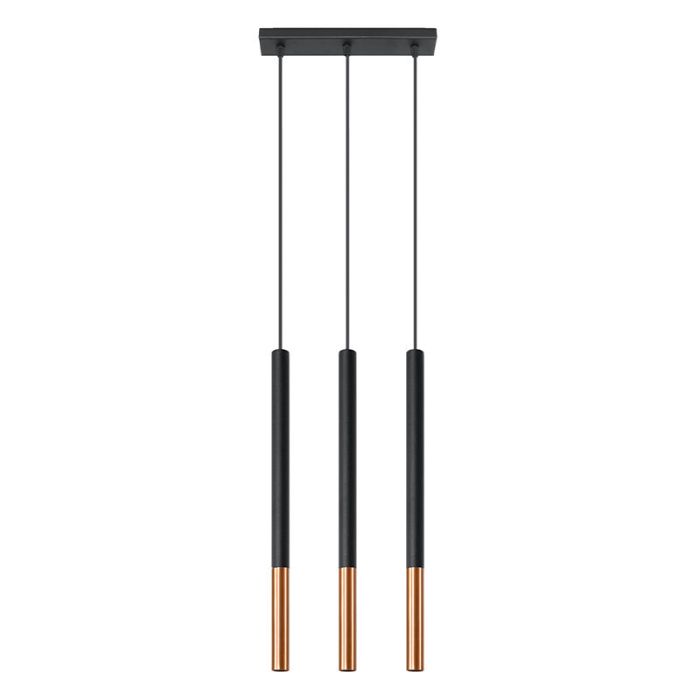 Moderne hanglamp Ilonca, koper, aluminium, 3L