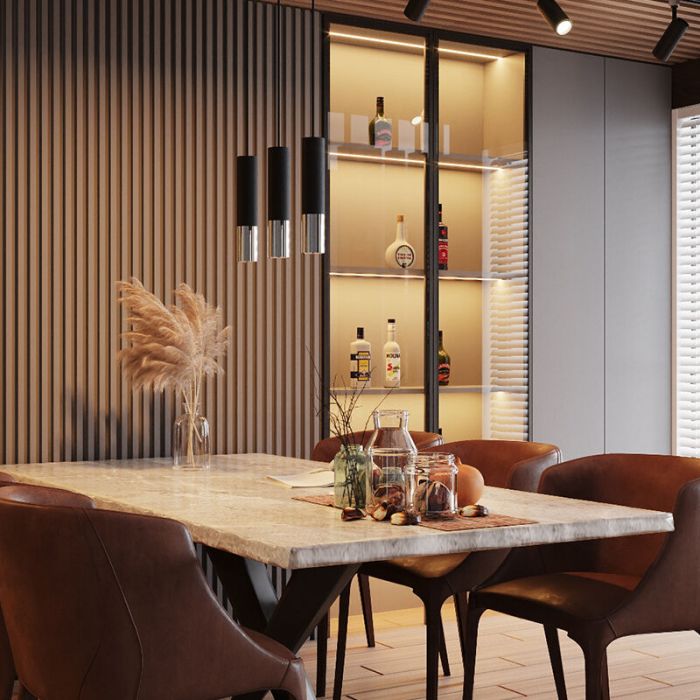 Moderne hanglamp Hediye, chroom, aluminium, 3L