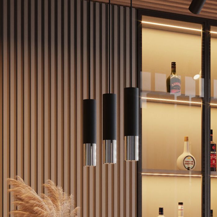 Moderne hanglamp Hediye, chroom, aluminium, 3L