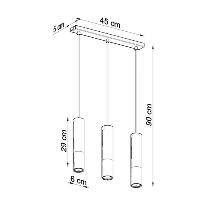 Moderne hanglamp Hediye, chroom, aluminium, 3L