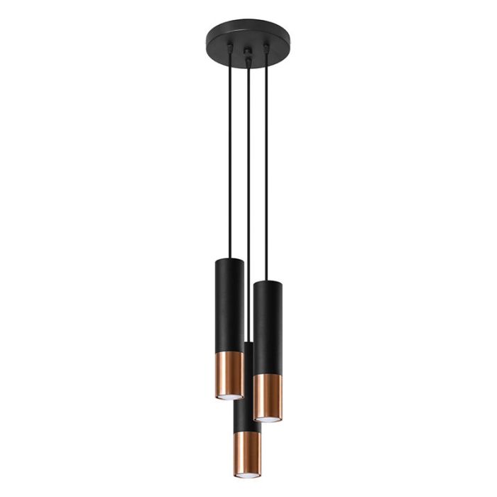 Moderne hanglamp Hediye, koper, aluminium, 3L
