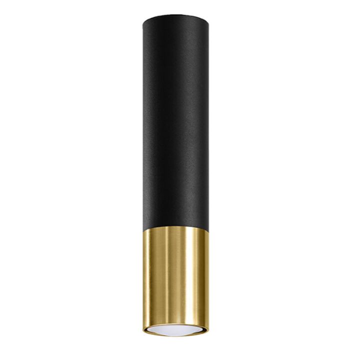 Moderne opbouwspot Hediye, goud, aluminium