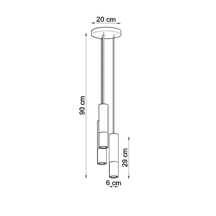 Moderne hanglamp Hediye, goud, aluminium, 3L
