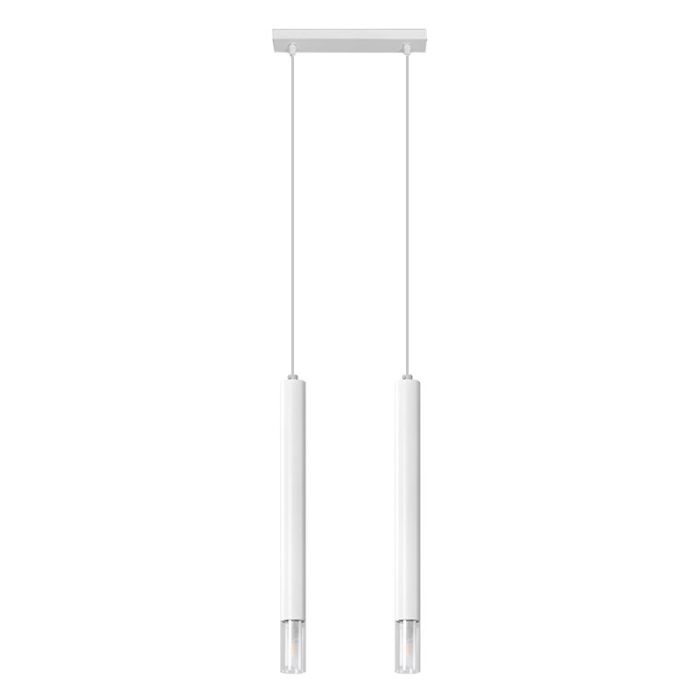 Moderne hanglamp Ishani, wit, staal, 2L