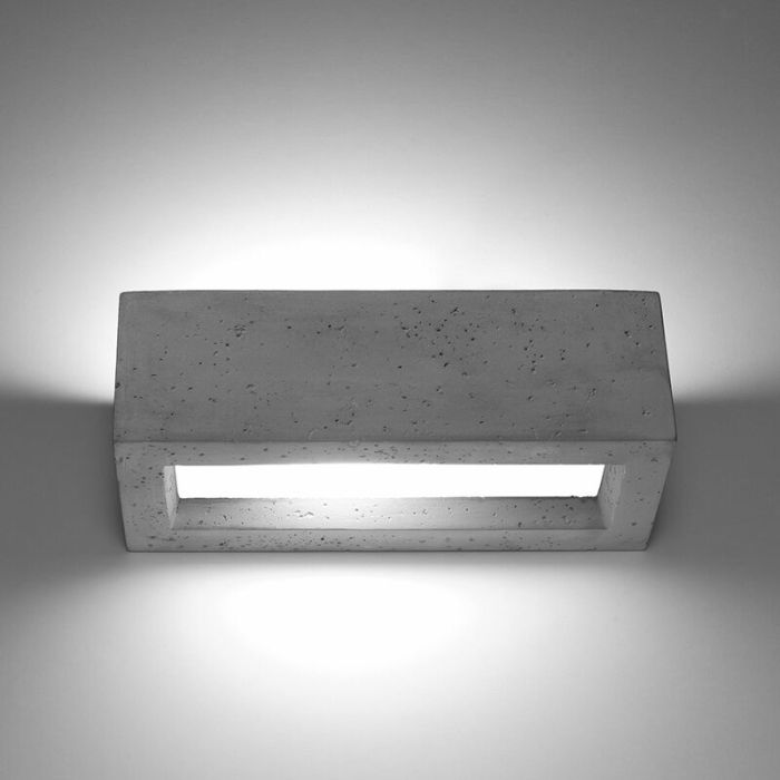 Betonnen up down wandlamp Emmaly, grijs