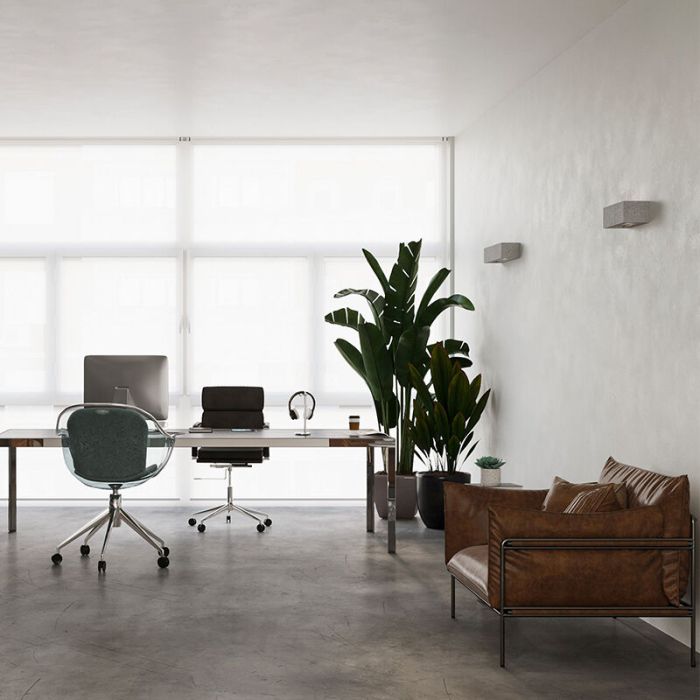 Betonnen up down wandlamp Emmaly, grijs
