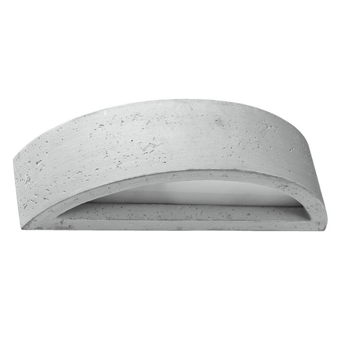 Betonnen up down wandlamp Fadila, grijs