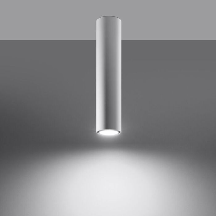 Witte opbouwspot Harley, aluminium, 40 cm