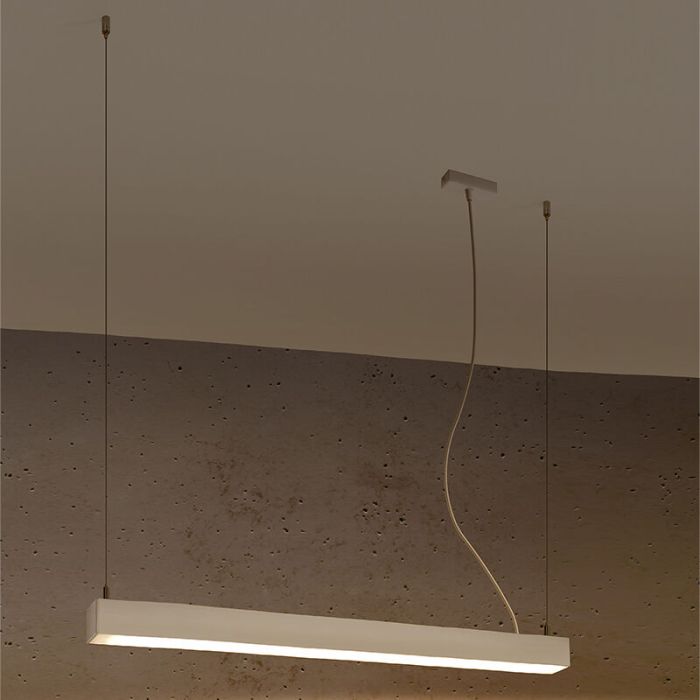 Moderne hanglamp Mascha, wit, aluminium, 22w, 3000K