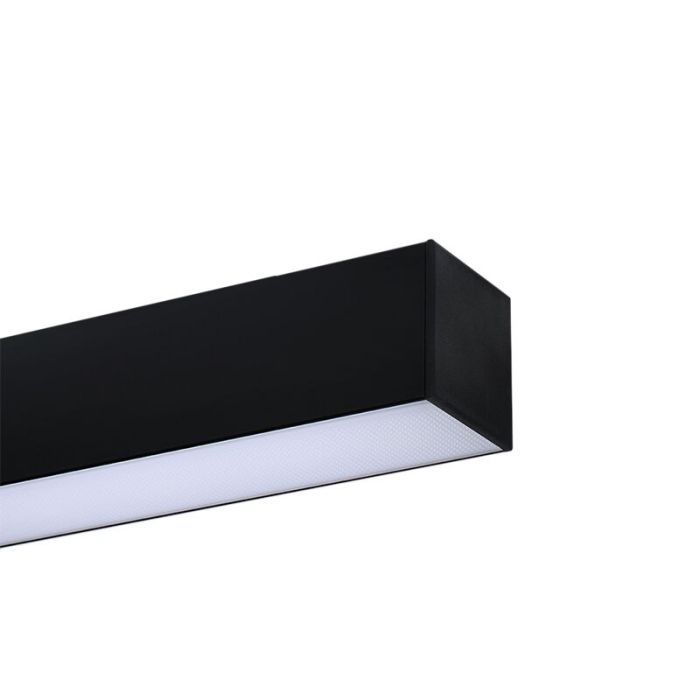 Moderne plafondlamp Mascha, zwart, aluminium, 22W, 3000K