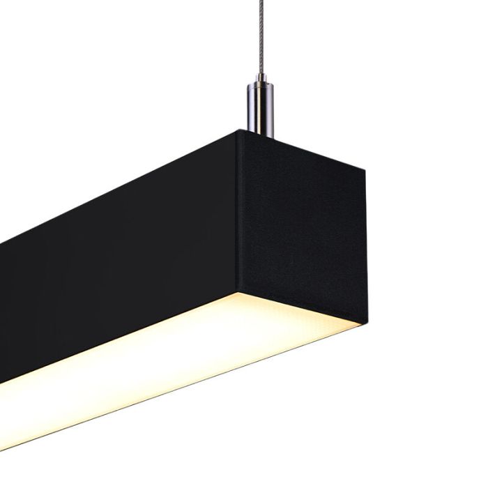 Moderne hanglamp Mascha, zwart, aluminium, 31w, 3000K