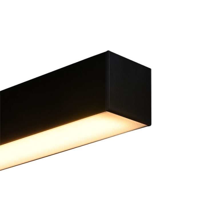 Moderne wandlamp Mascha, zwart, aluminium, 31w, 3000K