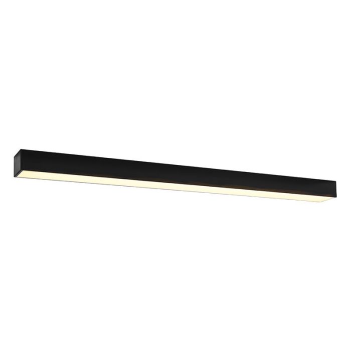 Moderne plafondlamp Mascha, zwart, aluminium, 31W, 3000K