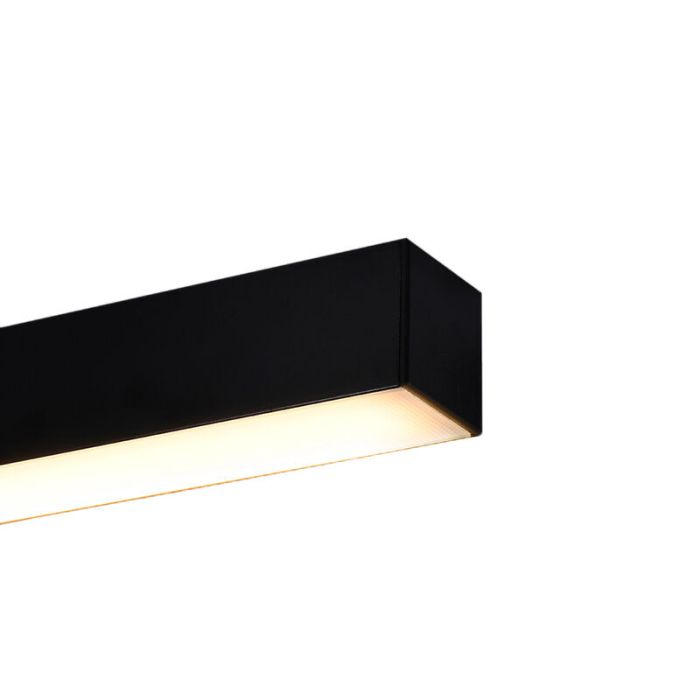 Moderne plafondlamp Mascha, zwart, aluminium, 31W, 3000K