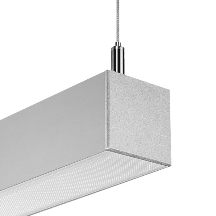 Moderne hanglamp Mascha, grijs, aluminium, 38w, 3000K