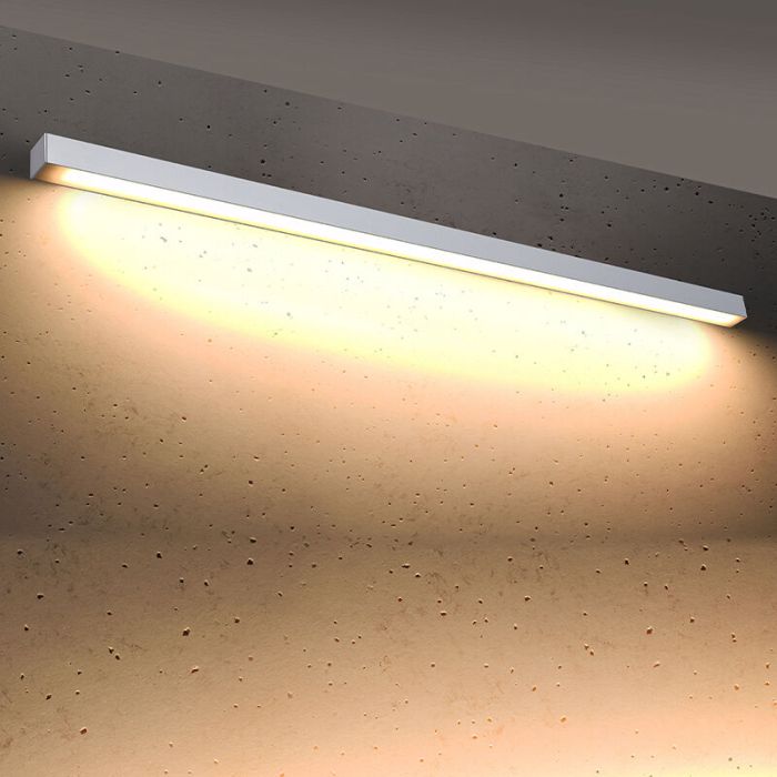 Moderne plafondlamp Mascha, wit, aluminium, 48W, 3000K