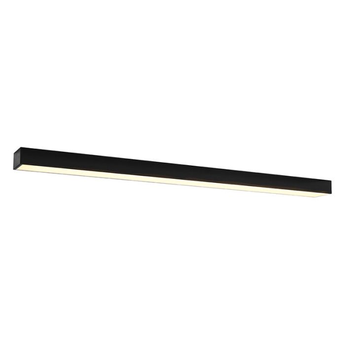 Moderne plafondlamp Mascha, zwart, aluminium, 48W, 3000K