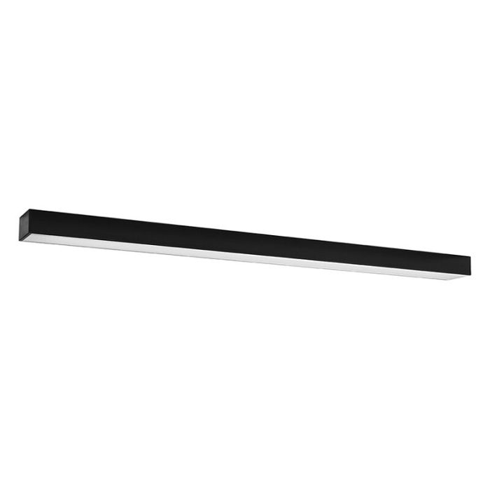 Moderne plafondlamp Mascha, zwart, aluminium, 48W, 3000K