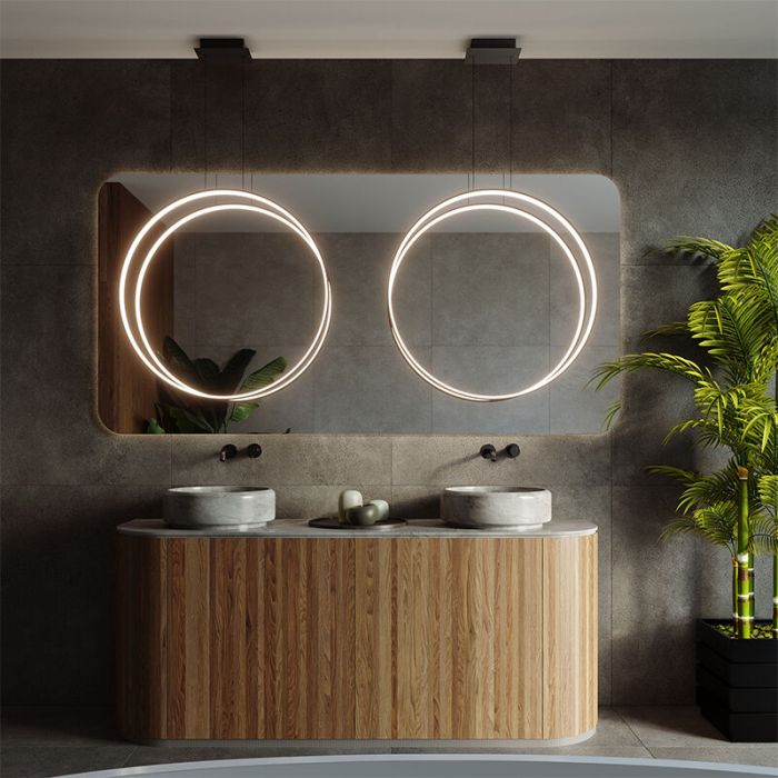 Moderne hanglamp Ringo, zwart, aluminium, 50w, 3000K