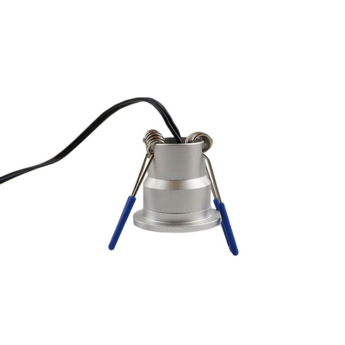 4 geborsteld Chroom veranda inbouwspots Dico, IP65, incl. aansluitset en afstandbediening