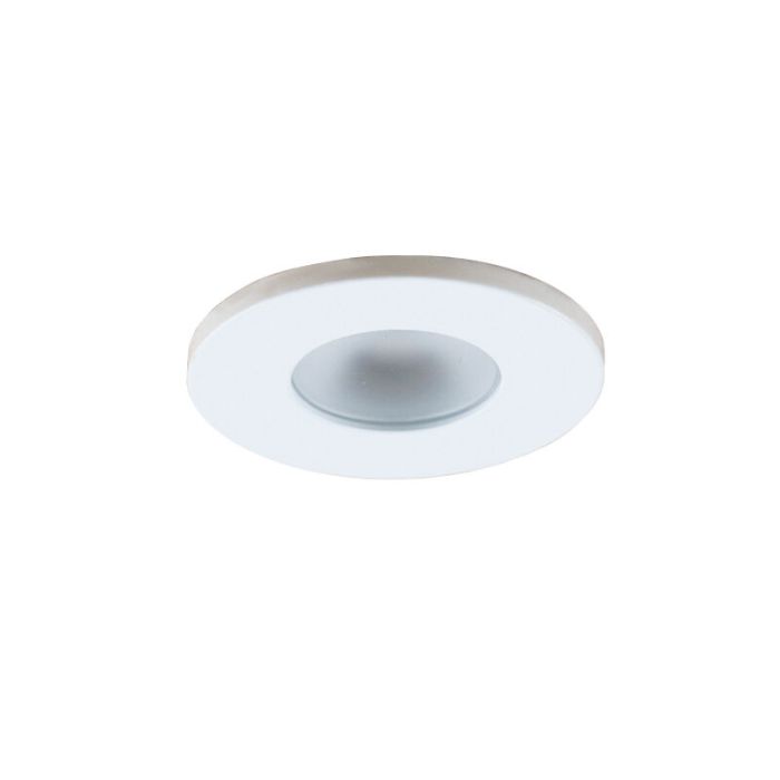 6 witte veranda inbouwspots Dico, IP65, incl. aansluitset en afstandbediening
