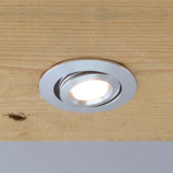 16 kantelbare veranda spots Rona, IP44, met aansluitset en afstandsbediening, geborsteld chroom
