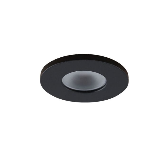 18 zwarte veranda inbouwspots Dico, IP65, incl. aansluitset en afstandbediening